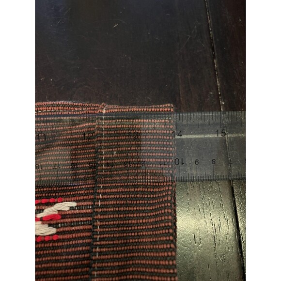 Handmade Woven Shoulder Bag Womens One Size Brown Boho Fringe Crossbody Tribal - Picture 7 of 8